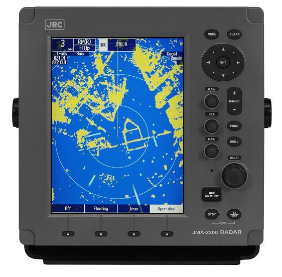 JRC JMA-3300 is an indication and control unit. The exact configuration is specified in the specification.